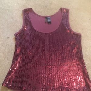 Merlot Sequins TankTop